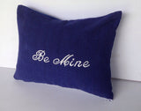 Valentines day gifts for wife, Throw pillows with words, Be Mine Love Pillow Cover, Wedding Shower Gifts, 12x16, Love Gifts