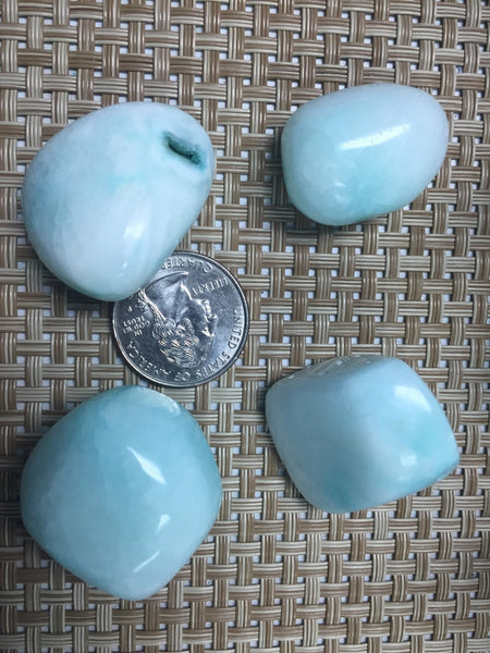 Aragonite Blue Tumbled