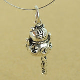 Sterling Silver 925 Stamped Vintage Protection Wealth Lucky Cat Maneki Neko Pendant  WSP375 Wholesale: See Discount Coupons in Item Details