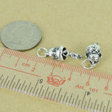 Sterling Silver 925 Stamped Vintage Protection Wealth Lucky Cat Maneki Neko Pendant  WSP375 Wholesale: See Discount Coupons in Item Details