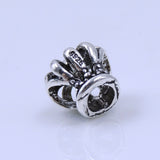2 Pcs Sterling Silver Crown Charms 925 Stamp Vintage Celtic WSP229X2 Wholesale: See Discount Coupons in Item Details