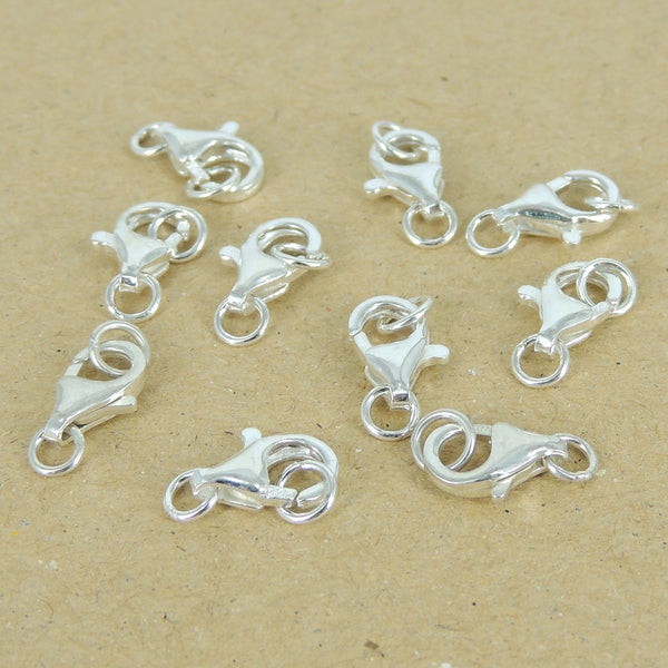 925 Sterling Silver Lobster Clasps Hooks 11x7mm DIY Jewelry Making WSP364 Wholesale: See Discount Coupons in Item Details