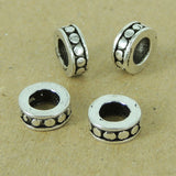 4 PCS Sterling Silver Spacers Vintage Barrel WSP370X4 Wholesale: See Discount Coupons in Item Details