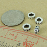 4 PCS Sterling Silver Spacers Vintage Barrel WSP370X4 Wholesale: See Discount Coupons in Item Details