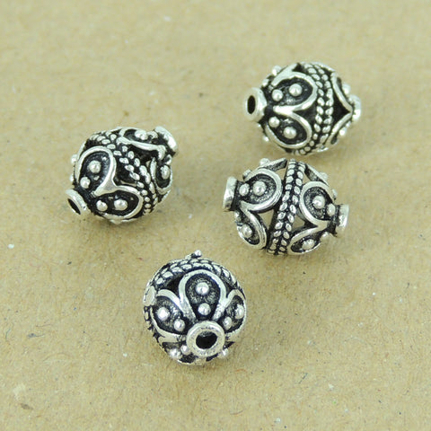 4 Pcs Sterling Silver Beads Charms Vintage Celtic Jewelry Making WSP378X4 Wholesale: See Discount Coupons in Item Details