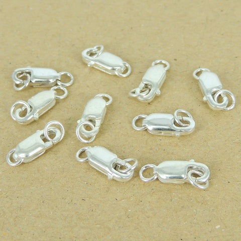 925 Sterling Silver Lobster Clasps Hooks 12x5.5mm DIY Jewelry Making WSP366 Wholesale: See Discount Coupons in Item Details