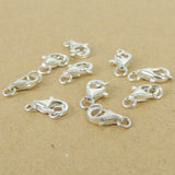 925 Sterling Silver Lobster Clasps Hooks 9x6mm DIY Jewelry Making WSP365 Wholesale: See Discount Coupons in Item Details