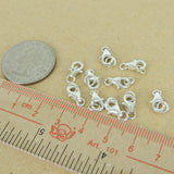 925 Sterling Silver Lobster Clasps Hooks 9x6mm DIY Jewelry Making WSP365 Wholesale: See Discount Coupons in Item Details