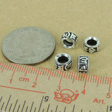 4 PCS Sterling Silver Charms Buddhism Mantra Beads Vintage WSP369X4 Wholesale: See Discount Coupons in Item Details