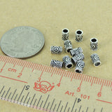 12 PCS 925 Sterling Silver Bead Barrel Vintage DIY Jewelry Making WSP372X12 Wholesale: See Discount Coupons in Item Details