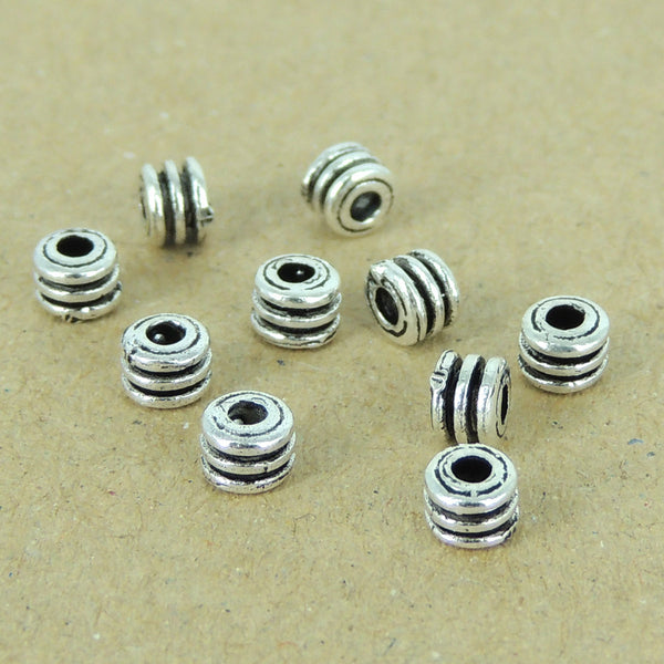 10 PCS 925 Sterling Silver Beads Spacers Vintage DIY Jewelry Making WSP373X10 Wholesale: See Discount Coupons in Item Details