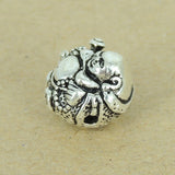 925 Stamp Sterling Silver Buddha Bead Meditation Protection Vintage WSP389 Wholesale: See Discount Coupons in Item Details