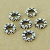 6 PCS 925 Sterling Silver Spacers Vintage WSP399X6 Wholesale: See Discount Coupons in Item Details