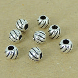 8 PCS 925 Sterling Silver Round Bead VintageWSP402X8 Wholesale: See Discount Coupons in Item Details