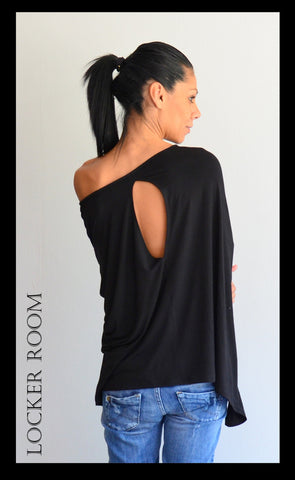 Summer Tunic Top/Loose Tunic /Woman black tunic/Plus size tunic/Black tunic top/Oversized tunic