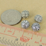 4 PCS 925 Sterling Silver Round Bead Vintage WSP387X4 Wholesale: See Discount Coupons in Item Details