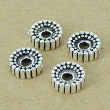 4 PCS 925 Sterling Silver Spacers Vintage WSP393X4 Wholesale: See Discount Coupons in Item Details