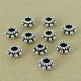 10 PCS 925 Sterling Silver Spacers Beads Vintage WSP397X10 Wholesale: See Discount Coupons in Item Details