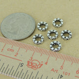6 PCS 925 Sterling Silver Spacers Vintage WSP399X6 Wholesale: See Discount Coupons in Item Details