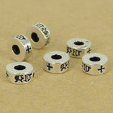 6 PCS 925 Sterling Silver Spacers Vintage Celtic WSP400X6 Wholesale: See Discount Coupons in Item Details