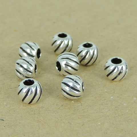 8 PCS 925 Sterling Silver Round Bead VintageWSP402X8 Wholesale: See Discount Coupons in Item Details