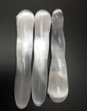 Selenite Twisted Wand