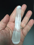 Selenite Twisted Wand