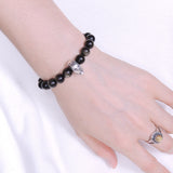 Men's Women Golden Obsidian Bracelet 925 Sterling Silver Ironman Mask DiyNotion Handmade BR608