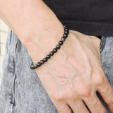 Men's Women Golden Obsidian 925 Sterling Silver Bracelet Spacers Clasp Gemstone DiyNotion Handmade BR618