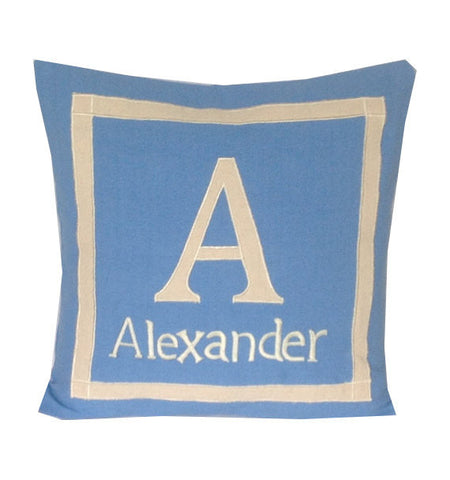 30% OFF Nursery decorations for boys, Children Monogram Pillows, Light blue pillows, Boys name pillows, Baby Shower Gift, Mother to be Gifts