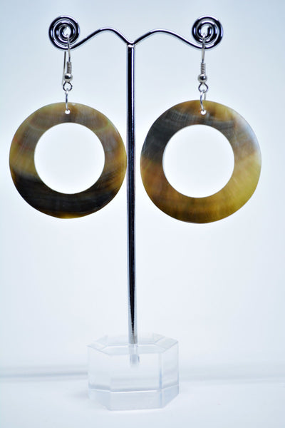 Dangle Earrings Hoop Earrings Sea Shell Earrings Sea Shell Jewelry Ethnic Boho Earrings Gift for Her Summer Gift Orecchini Madreperla