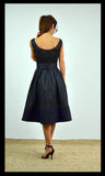 Little black dress/Woman cotton dress/Bride black dress /Princess dress /Prom Dress /Sleeveless dress