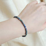Men's Women Mixed Chrysocolla Lapis Sterling Silver Bracelet 925 Spacers Clasp DiyNotion Handmade BR644