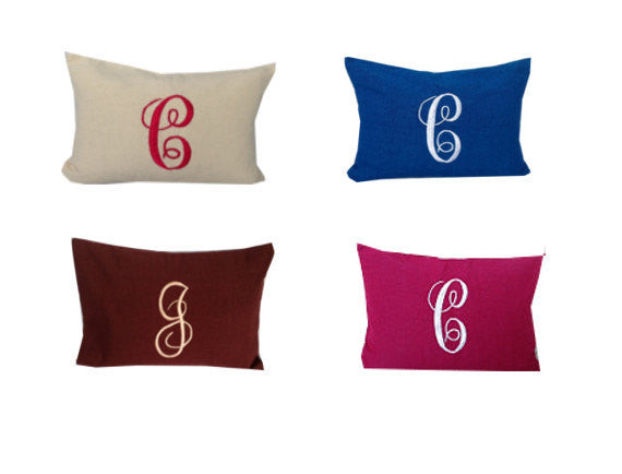 bridesmaid gifts Monogram, Monogram Sofa throw pillows, Personalized Coworker birthday Gifts, Monogram Bed pillows