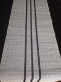 Hand Woven Table Runner, Hand Woven Table Top, Hand Woven Runner, Black Table Top