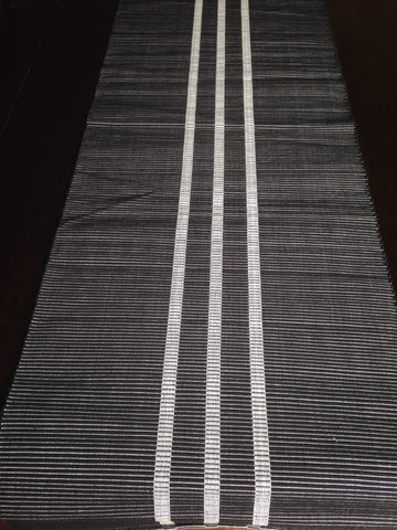 Hand Woven Table Runner, Hand Woven Table Top, Hand Woven Runner, Black Table Top