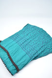 Cotton Scarf Block Print Scarf Handloom Cotton Teal Boho Scarf Spring Scarf Gift For her Gift For Him Girlfriend Gift Sciarpa Cotone
