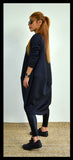 Oversize dress /Black long dress /Maxi black dress /Long sleeves dress /Pregnancy dress/Plus size dress