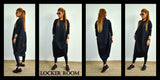 Oversize dress /Black long dress /Maxi black dress /Long sleeves dress /Pregnancy dress/Plus size dress