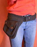 The Hipster Cotton Utility Belt Festival Belt Black Pocket Belt Bum Bag Hip Bag Festival Fanny Pack Gift for her for Him Marsupio in Canvas