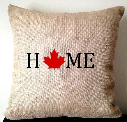 50% OFF Sale Canada day burlap pillows, Unique Gifts for her, Home Decor, Burlap Pillow covers, Home Pillows, Rustic Decor, Maple Pillows