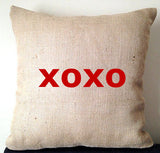 20% OFF Sale Valentine Unique Gifts for her, valentine s day 2016, Girl Friend Gift, Burlap Pillow covers, Home Pillows, Rustic Decor