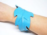 Leaf Leather Cuff Adjustable Leather Cuff Turquoise Boho Bracelet Leaf Jewelry Leather Accessories Gift for Her Bracciale im Pelle