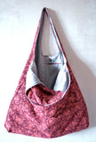 Burgundy Handbags Canvas Bag Tote Bag Reversible Hobo Bag Boho Bag Shoulder Bag Cotton Bag Women Accessories Borsa Cotone Canvas Gift for He