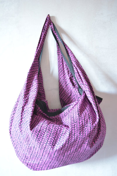 Cotton Bag Hobo Bag Boho Bag Purple Shoulder Bag Back-Pack Bag Women Accessories Gift for Her Weekender Bag Shopper Bag Borsa in Cotone