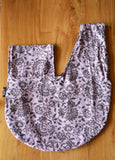 Wrist Bag Flowers Print Cotton Bag Boho PinkWrist-Bag Handbag Natural Hippie Women Accessories Gift for Her Borsetta da polso