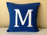 Monogram Pillows, Gifts for her, Personalized home Decor, Monogram Gifts for her, Blue Home Decor