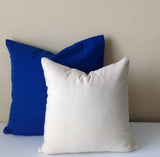 Set of two, Solid cotton Pillows, Big pillow cover, plain pillows, 12x16 12x18 12x20 14x14 16x16 18x18 20x20 24x24 30x30
