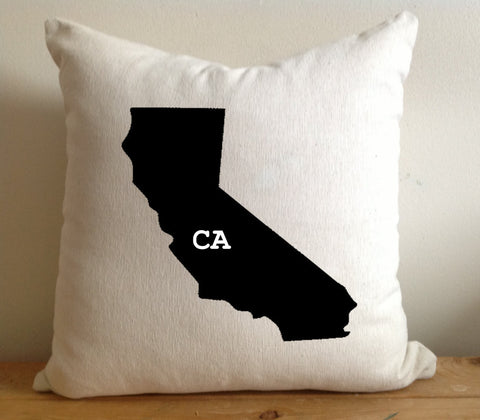 California Pillow, California State Pillow, Californai Home Decor, House Warming Gift, Custom State Pillow