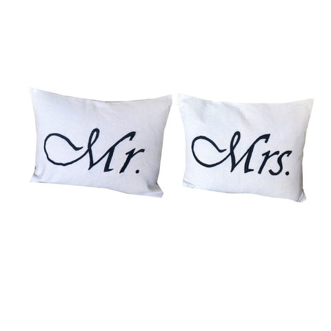 Mr. & Mrs. Photo Prop Pillows, Wedding Photo Pillows, Monogrammed Personalized Wedding Regisry